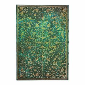 Paperblanks Тефтер Emerald Flower Grande, нелиниран, твърда корица, 120 листа