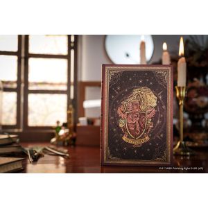 Paperblanks Тефтер Gryffindor, Midi, широки редове, твърда корица, 72 листа