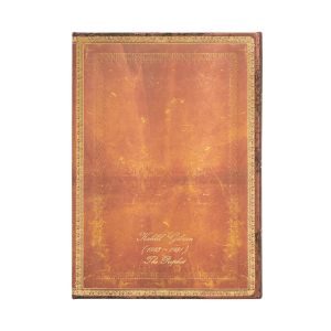 Paperblanks Тефтер K.Gibran, Midi, широки редове, твърда корица, 72 листа
