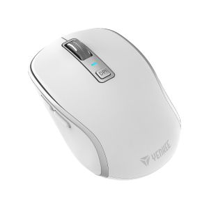 Мишка Yenkee YMS 2085WE, безжична, 2400 dpi, USB, 6 бутона, Li-Polymer, бяла