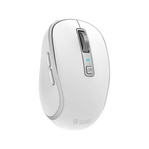 Мишка Yenkee YMS 2085WE, безжична, 2400 dpi, USB, 6 бутона, Li-Polymer, бяла