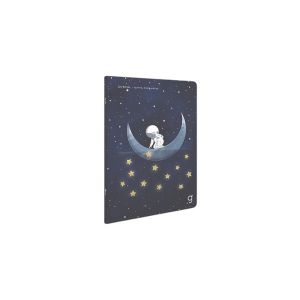 Gipta Тетрадка Astral, 13 x 21 cm, бяла хартия, широки редове, картонена корица, 60 листа