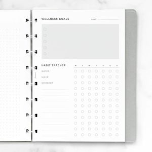 Filofax Пълнител за тефтер Minimal Wellness, А5