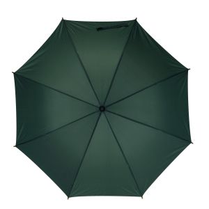 Office 1 Чадър, автоматичен, с извита дървена дръжка, 103 cm, с брандиране, тъмнозелен, 50 броя