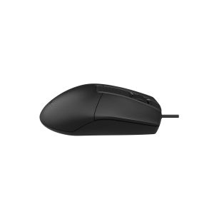 Мишка A4Tech OP-330S, с кабел, безшумна, USB, черна