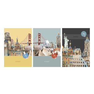 Тетрадка A5 Street City Break, редове, 60л