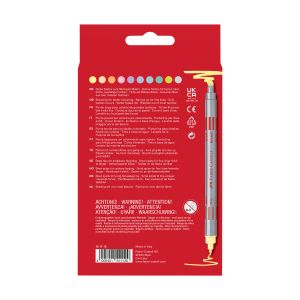 Faber-Castell Флумастери, двойни, 10 пастелни цвята