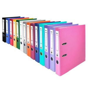 Office 1 Класьор, 5 cm, PP, с метален кант, несглобен, бордо, 50 броя