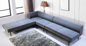 Табуретка RFG Klark, текстил, 800 х 800 х 400 mm, сива