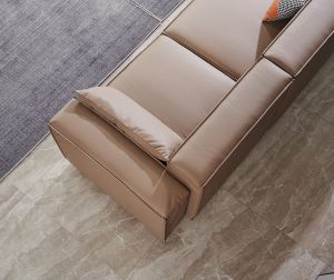 Табуретка RFG Kiano, квадратна, екокожа, 750 х 880 х 420 mm, кафява