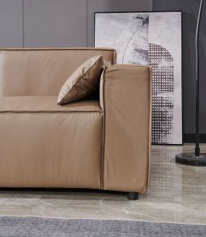 Табуретка RFG Kiano, квадратна, екокожа, 750 х 880 х 420 mm, кафява