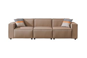 Табуретка RFG Kiano, квадратна, екокожа, 750 х 880 х 420 mm, кафява