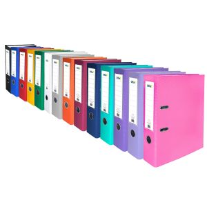 Office 1 Класьор, 8 cm, PP, несглобен, черен, 50 броя