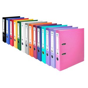 Colori Класьор, 5 cm, PP, с метален кант, несглобен, оранжев, 50 броя