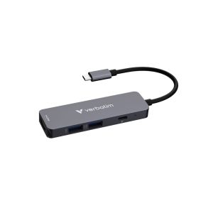 USB Хъб Verbatim Essentials, 4 порта, USB Type-C