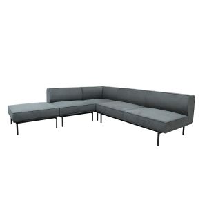 Модул RFG Klark, прав, текстил, 800 х 800 х 720 mm, сив