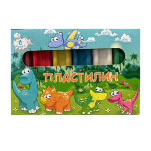 Пластилин в кутия, 6 цвята