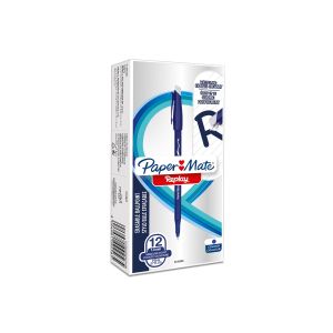 Химикалка Papermate Replay SE, с гумичка, синя