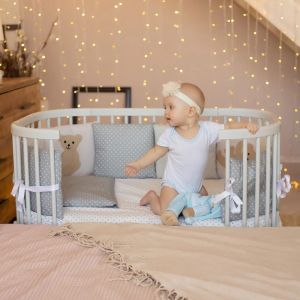 Многофункционално бебешко легло ComfortBaby Smart Trip 3в1- Сив