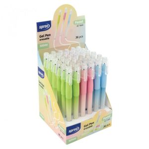 Химикалка Spree Pastel с грип, гел, изтриваема