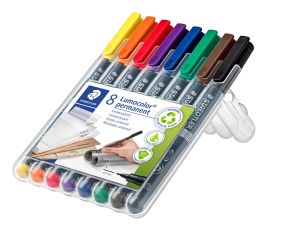 Комплект маркери Staedtler Lumocolor 313 OHP S, 8 цвята