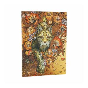 Paperblanks Тефтер Lynx Rising, Midi, мека корица, широки редове, 88 листа