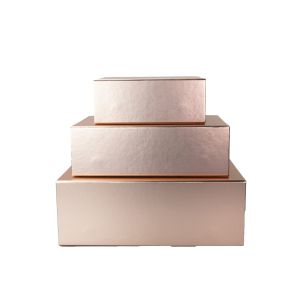 Office 1 Кутия Natural, с магнитно затваряне, сгъваема, 28 х 20 х 9 cm, златиста