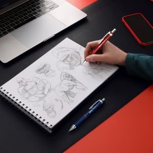 Автоматичен молив Rotring Tikky Retro, 0.7mm, червен