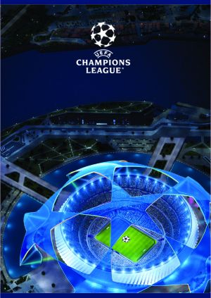 Тетрадка, А5, бели листа, 54л, UEFA