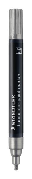 Маркер Staedtler Lumocolor Paint 349, акрилни, сребрист
