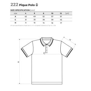 Malfini Детска тениска Pique Polo 222, размер 134 cm, възраст 8 години, синя