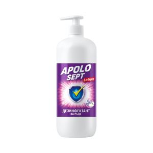 Дезинфекциращ препарат за ръце Apolo Sept, лосион, с помпа, 500 ml