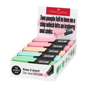 Текст маркер Faber Castell, мини, Пастел оранжев
