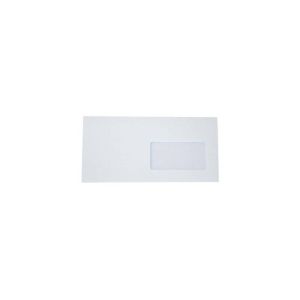 Плик бял DL десен прозорец 110x220 mm Стикер 1 б