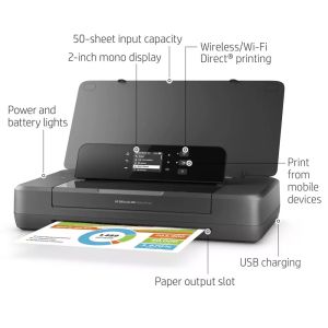 Мобилен принтер HP OfficeJet 200, CZ993A, А4