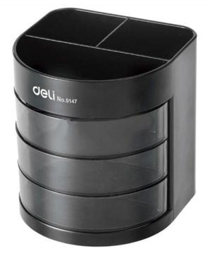 Органайзер за бюро Deli,черен 9147